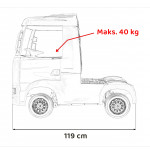 Elektrické autíčko Kamión SCANIA R-Serie - ružové